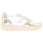 Lamineret Hvid Platin Court Sneakers