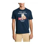 Grafisk Print Herre T-shirt