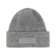 Grå Gros Grain Uld Beanie