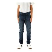 Slim Fit Mid Waist Jeans