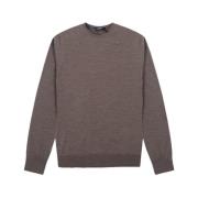 Herre Beige Taupe Rundhals Sweater