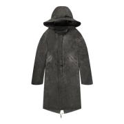 Oversize Fishtail Parka til Trendy Udendørs