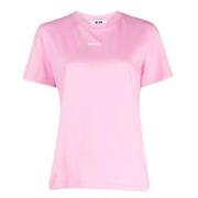 Pink Micro Logo Crew Neck T-Shirt