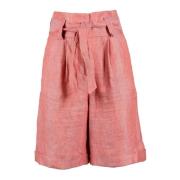 Linned Bermuda Shorts