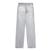 Platinum Grey Vandtætte Baggy Jeans