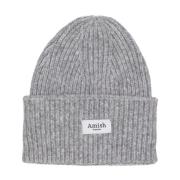 Grå Elastisk Beanie Hat