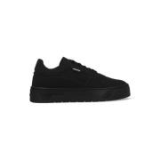 Sort Nubuck Læder Sneakers