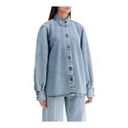 Oversized Denim Skjorte Kvinder