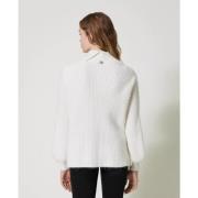 Hæklet Broderet Angora Sweater