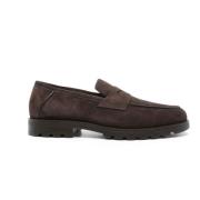 Shearling Foret Kaffebrune Loafers