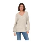 Glitterstrik V-hals Sweater