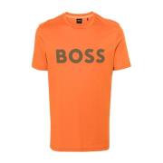 Bomuld Jersey Logo Print T-shirt