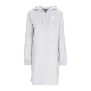 Sporty Hoodie-kjole med sideslids