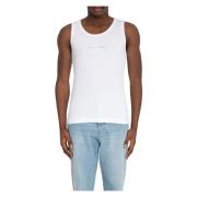 Hvid Rib Tank Top