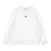 Hvid Letvægts Crewneck Sweatshirt