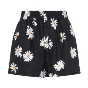 Sort Silke Shorts Elegant Stil