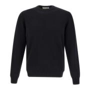 Sort Cashmere Uld Sweater Crew Neck