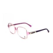 Multifarvede Acetatrammer med Pink Skive