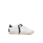 Hvide Distressed Læder Sneakers