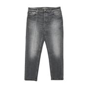 Denim Tapered Fit Jeans i Grå