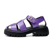 Posey sandal shiny læder - VIOLET