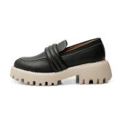 Posey loafer læder - BLACK CONTRAST