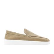 Taupe Suede Stilfulde Sneakers