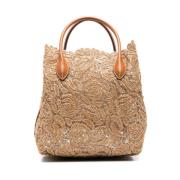 Beige Shopper Taske til Kvinder