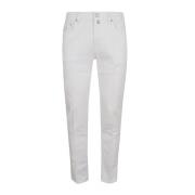 Hvide stilfulde herre jeans