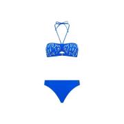 Monogram Bikini med Halterneck