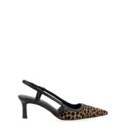 Leopard Print Slingback Alora Sko