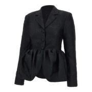 Sort Jacquard Draped Blazer