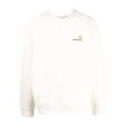 Børstet Fleece Script Sweatshirt