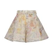 Belted Tuck Skort