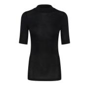 Slim-fit Turtleneck T-Shirt Sort Dyb