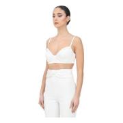 Ivory Bustier Top Elegant Kvinders Mode