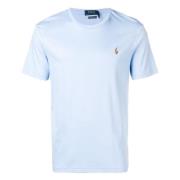 Broderet Slim Fit Bomuld T-shirt