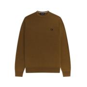 Merino Uld Bomuld Crewneck Sweater