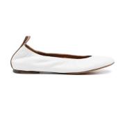 Hvide Ballet Flats Sko