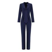 Navy Smoking Jumpsuit