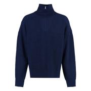 Ribstrikket Turtleneck Pullover