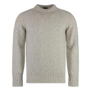 Ribbet Lammeuld Crew-neck Sweater