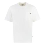 Bomuld Crew-Neck T-shirt med Bagtryk