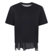 Twill Bomuld Jersey T-Shirt