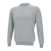 Herre Cashmere Sweater Lys Grå