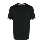 Thompson 04 T-Shirt med Stribet Kant