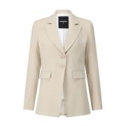 Blazer med logo-manchetter