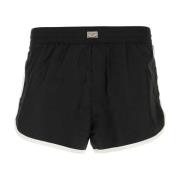 Stilfulde sorte polyester badeshorts