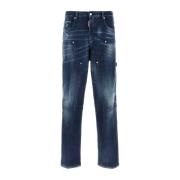 Løse Carpenter Jeans i Stretch Denim