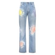 Tie-Dye Straight Leg Bomuld Jeans